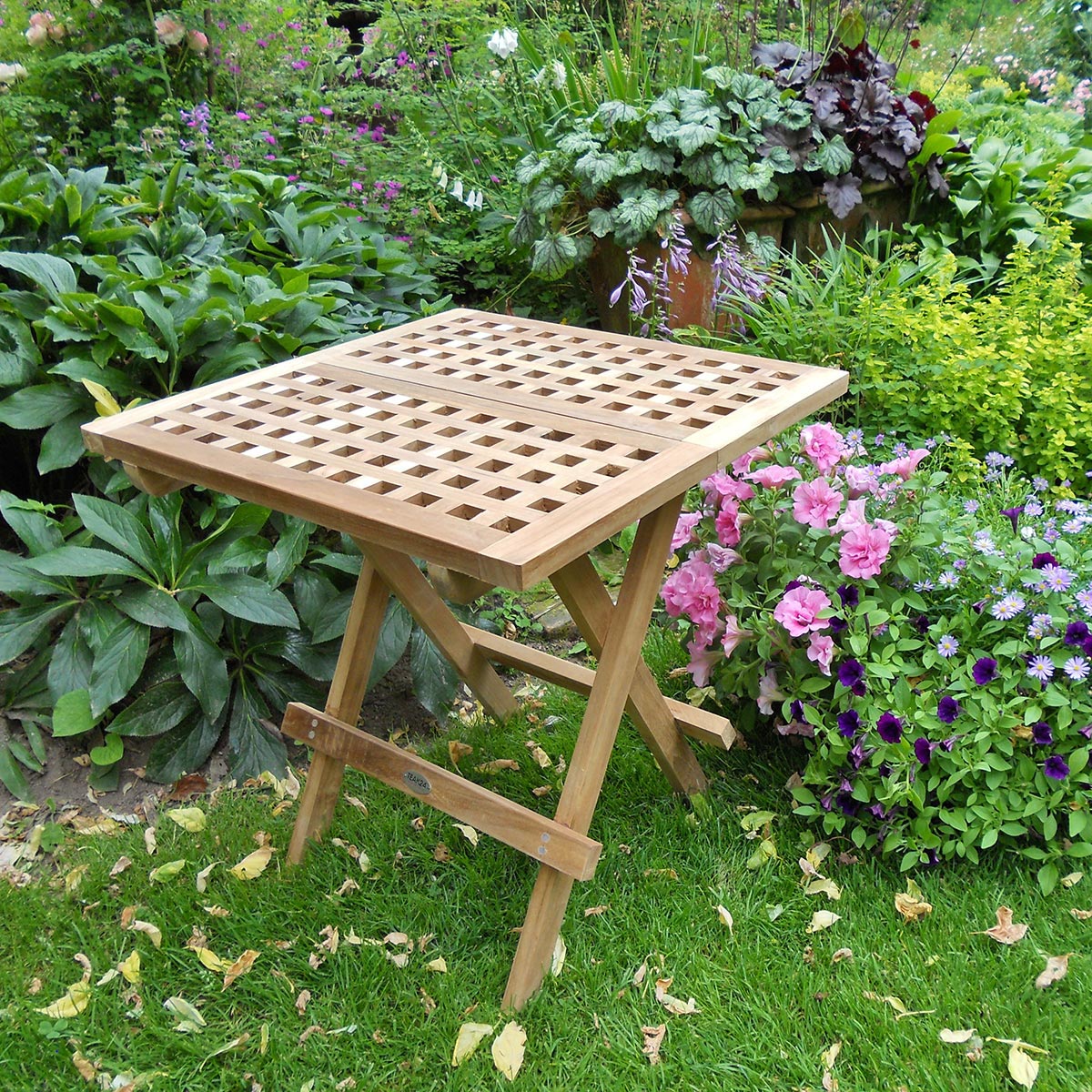 Teak Beistellklapptisch Bali -  50 x 50 cm