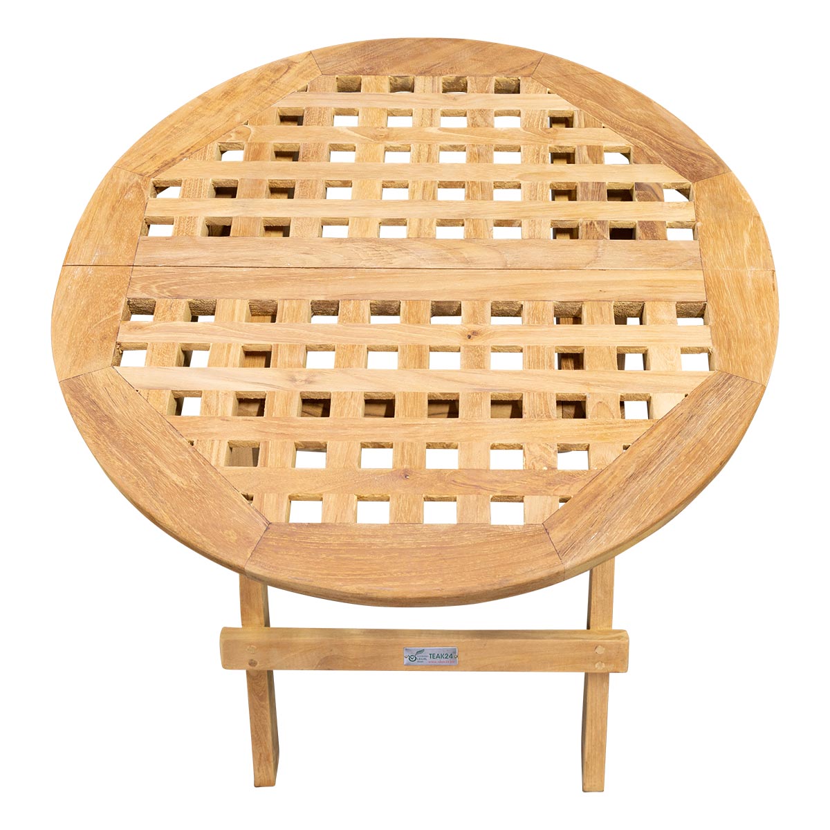 Teak Beistellklapptisch Bali rund 50cm