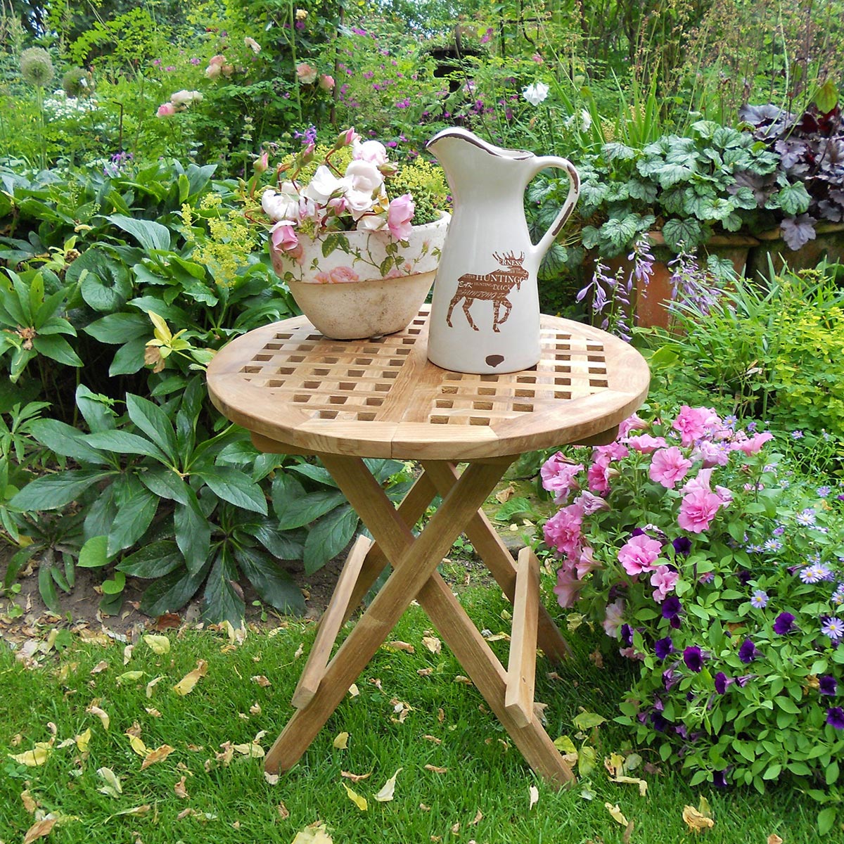 Kleiner Gartentisch Bali, rund 50 cm