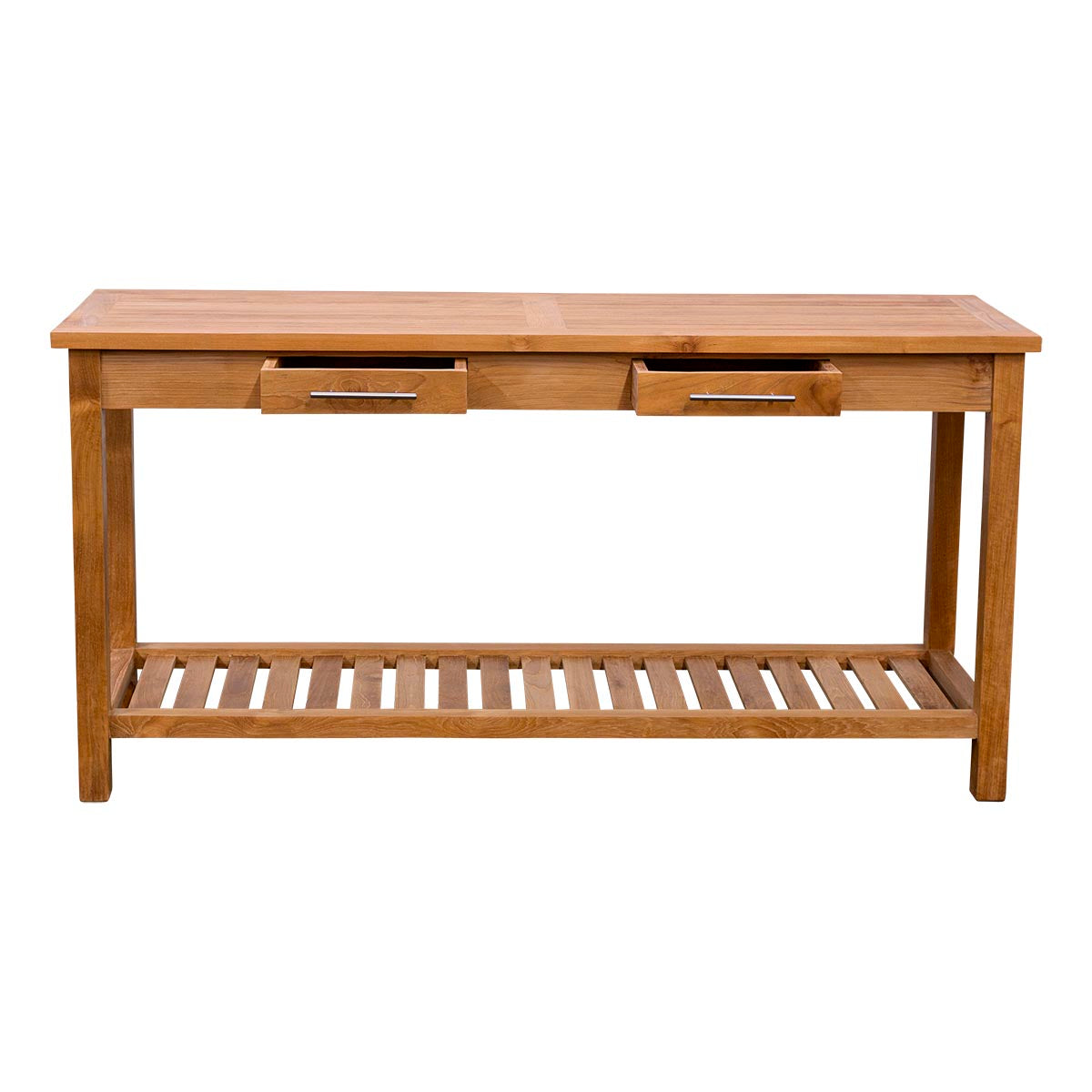 Teak Pflanztisch / Konsolentisch York, 150x45 cm