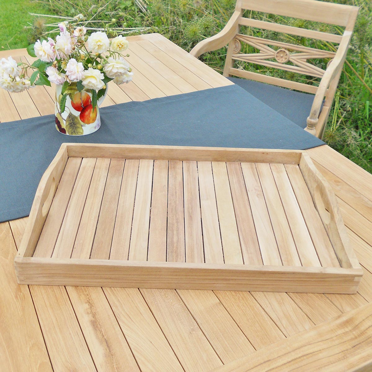 Teak Tablett