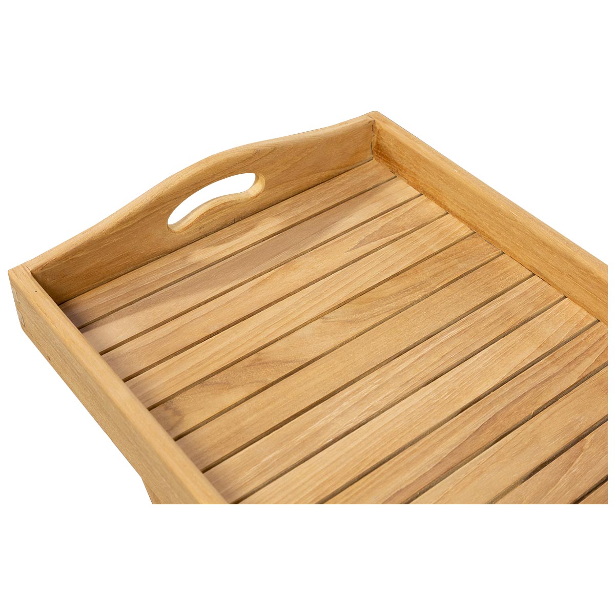 Teak Tablett mit Ständer