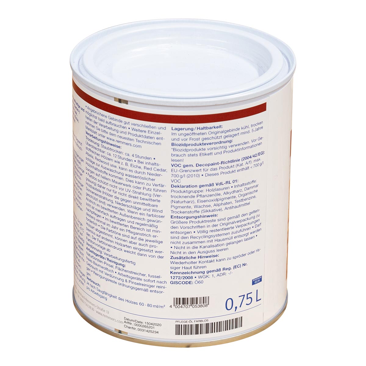 Teaköl farblos / Teak Pflegeöl 750ml