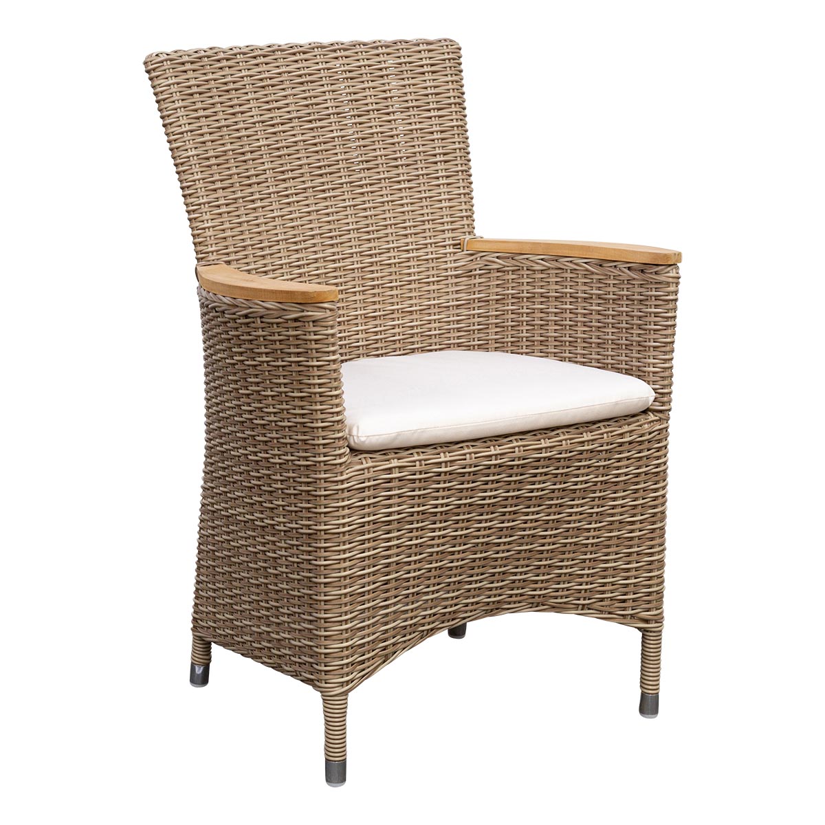 Geflecht Sessel Sapporo Highback, kubu natur