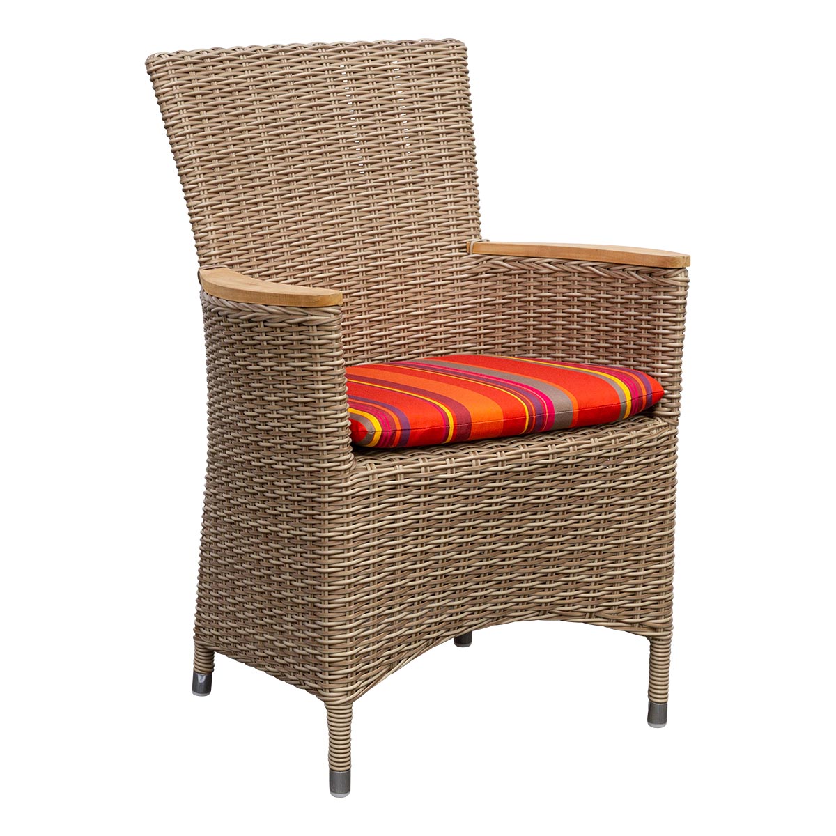 Geflecht Sessel Sapporo Highback, kubu natur