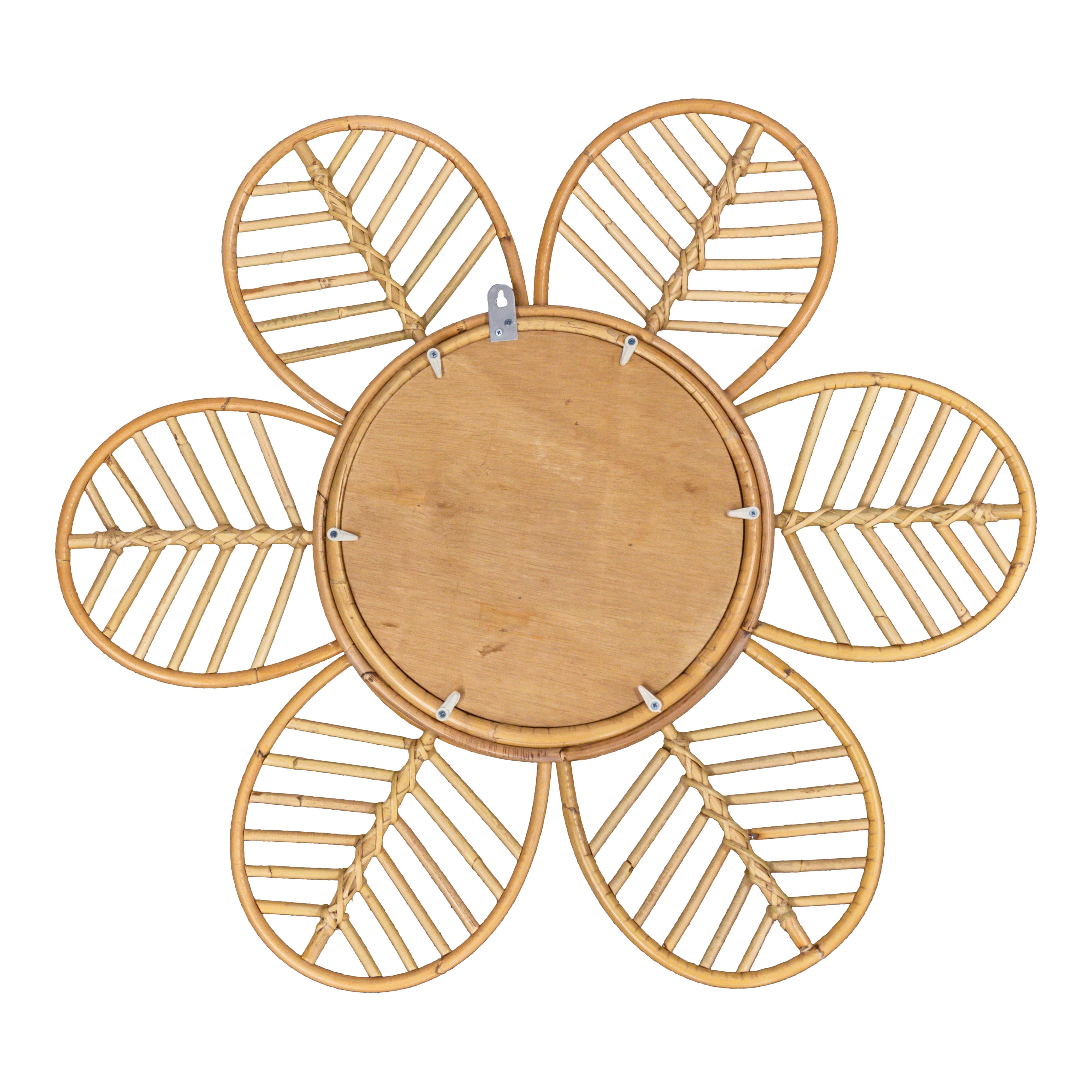 Rattan Bilder-/Spiegelrahmen, Blütenkranz, 30cm