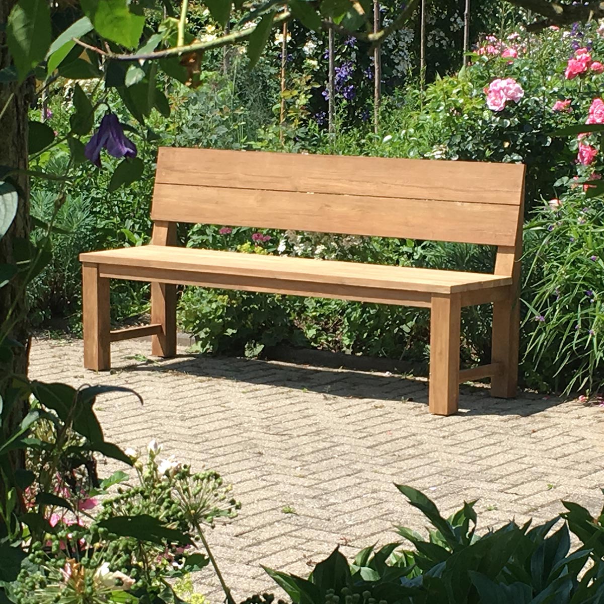 Teak Gartenbank Porto, 150 cm