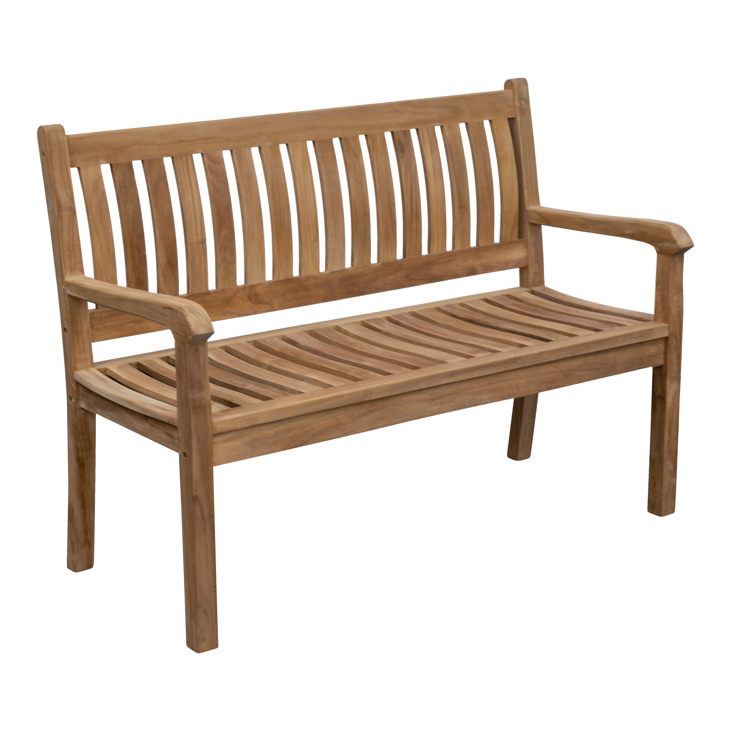 Teak Gartenbank Beaufort, verschraubt, 130 cm, Selbstmontage