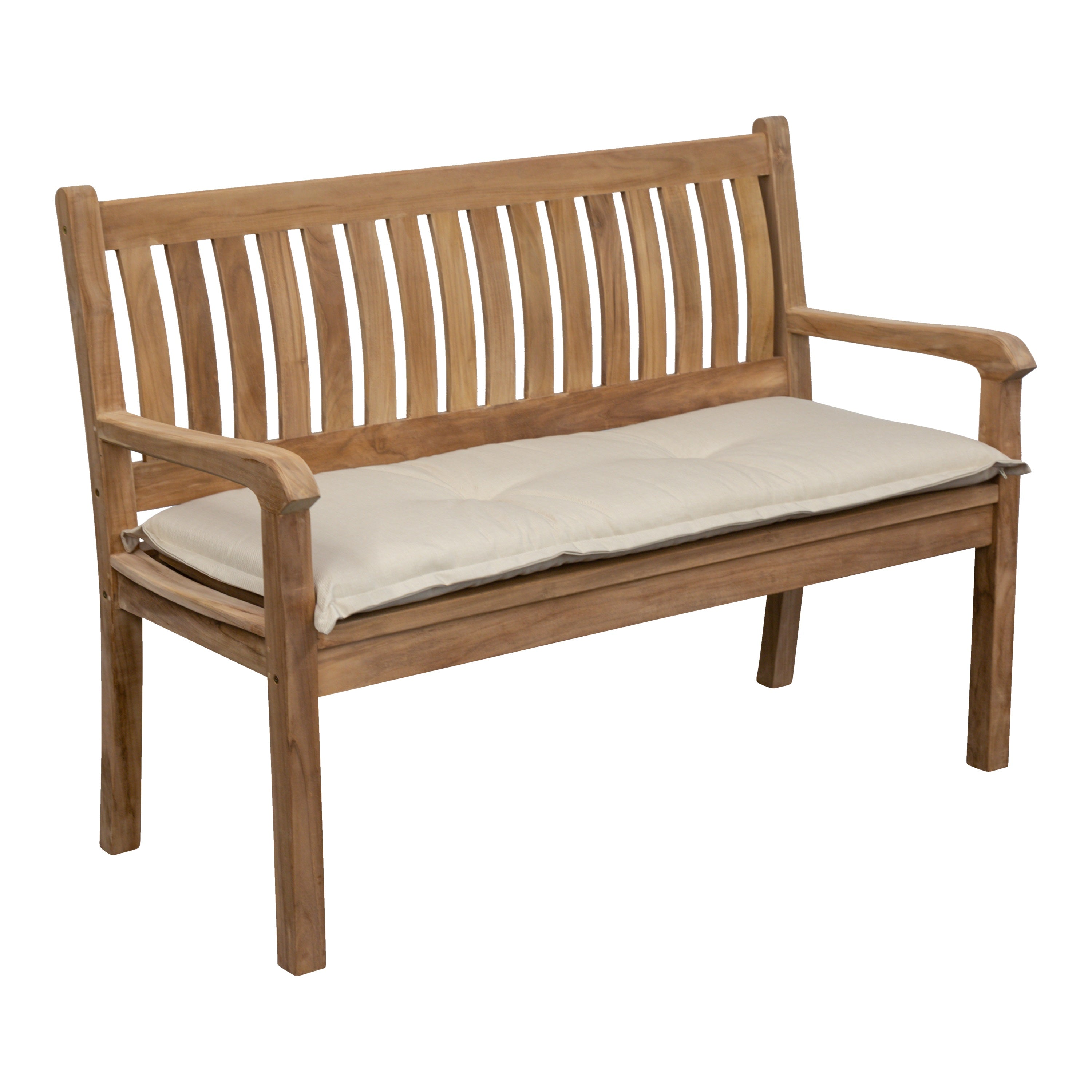 Teak Gartenbank Beaufort, verschraubt, 120cm, Selbstmontage