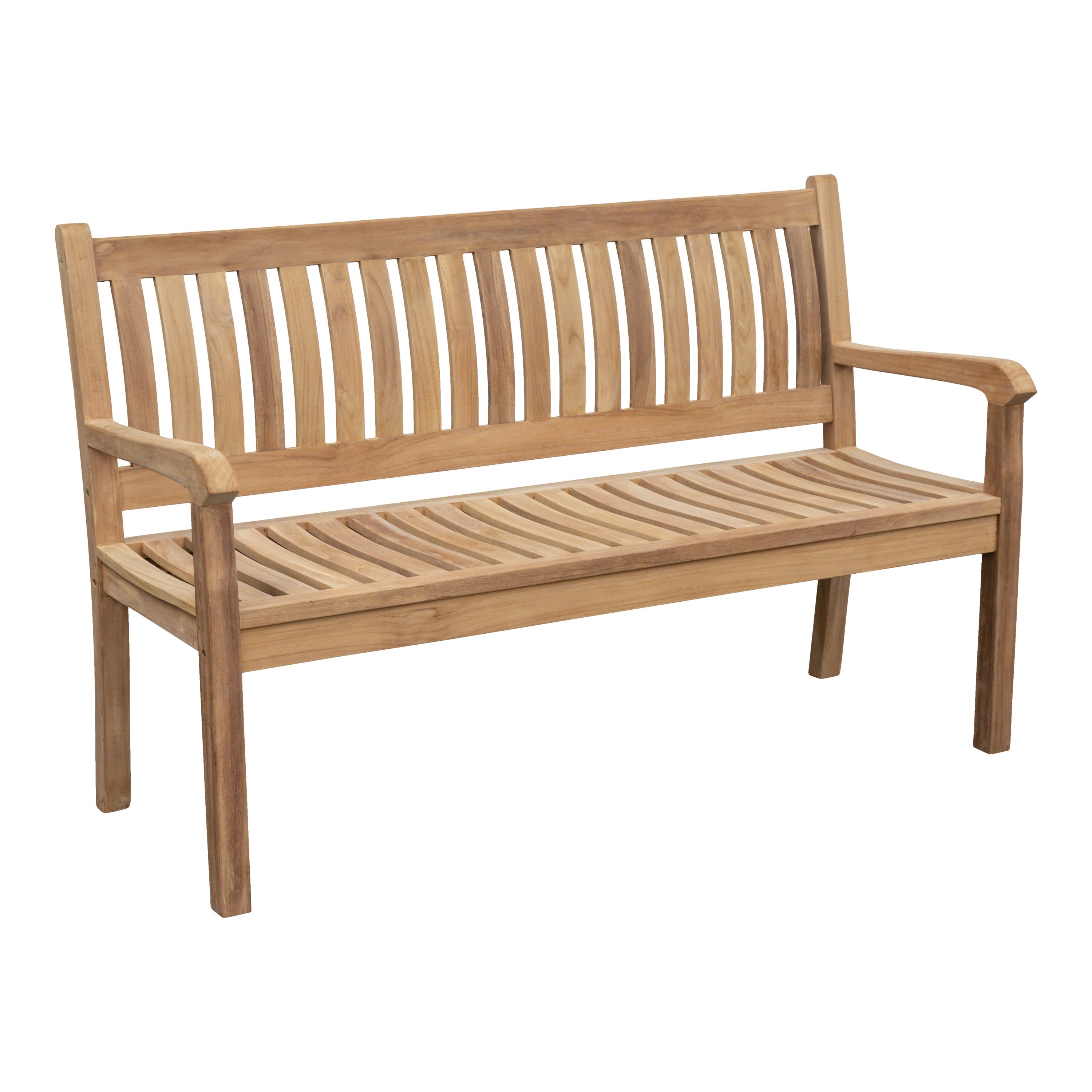 Teak Gartenbank Beaufort, verschraubt, 130 cm, Selbstmontage