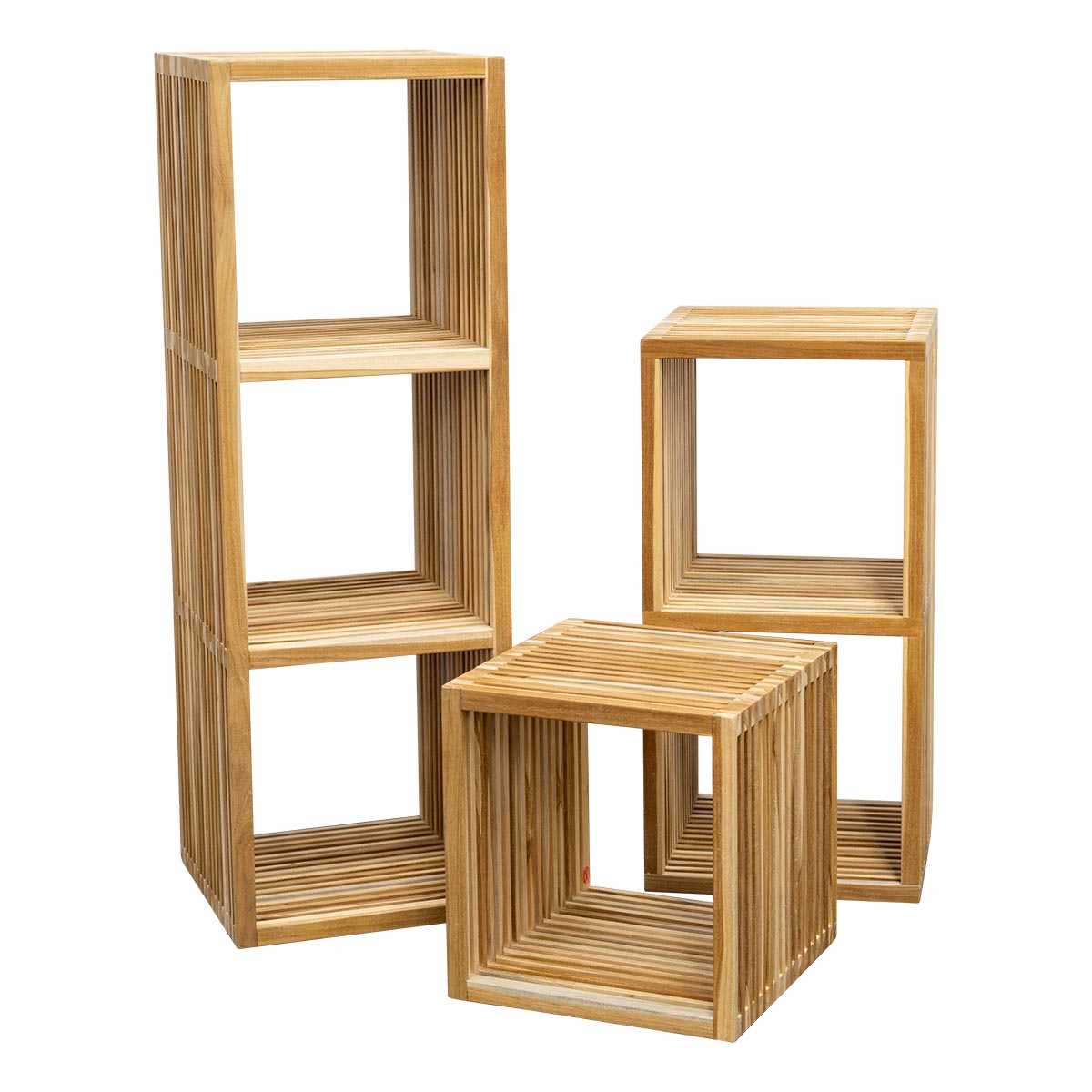 Teak Regal Sylt - quadratisch