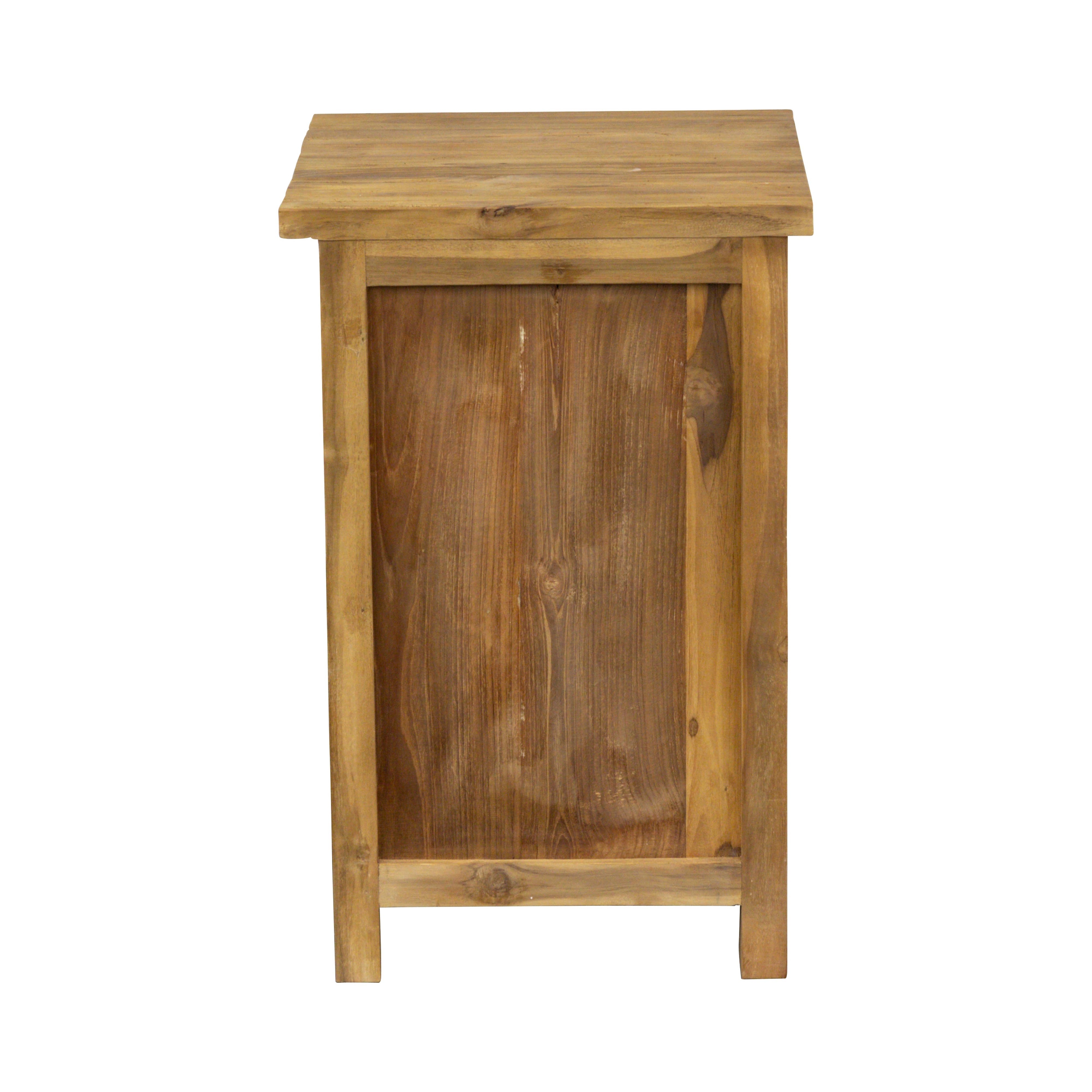 Teak Kommode, 1-türig mit Schublade