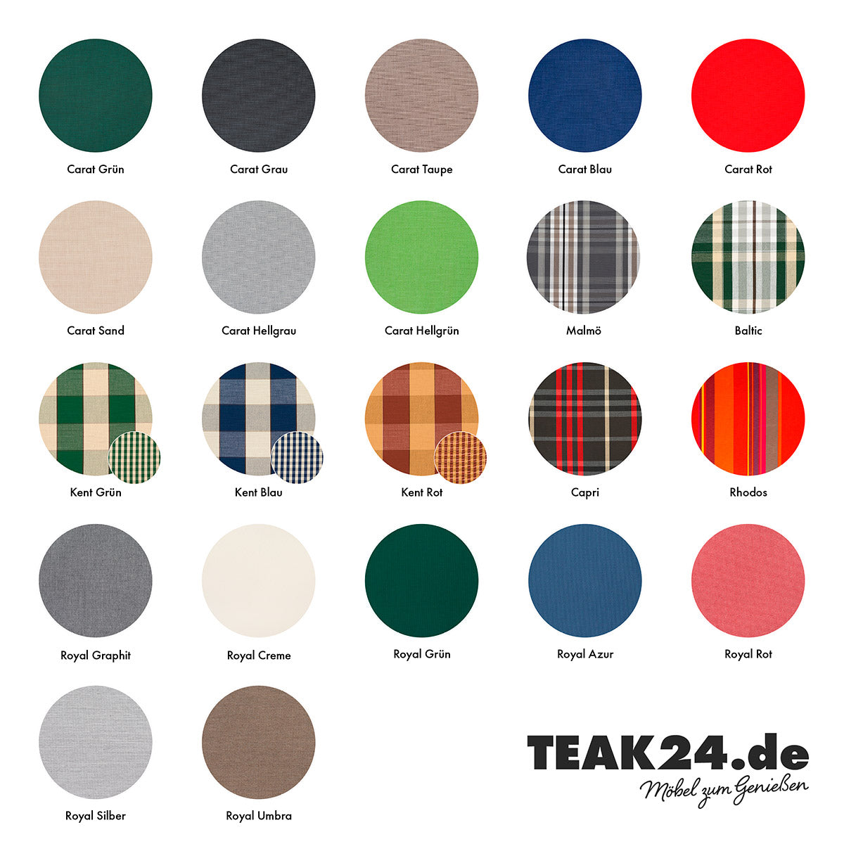 Auflage Oxfordbank - 2 Sitzer