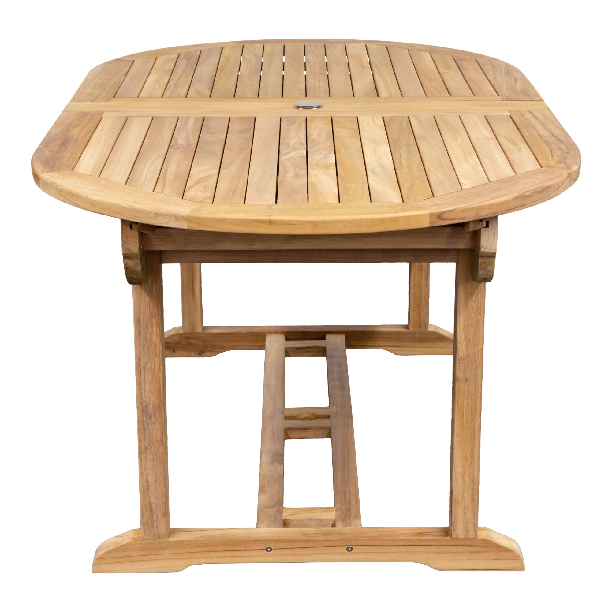 Ausziehbarer Gartentisch Exclusiv, oval, 120/180 x 90cm