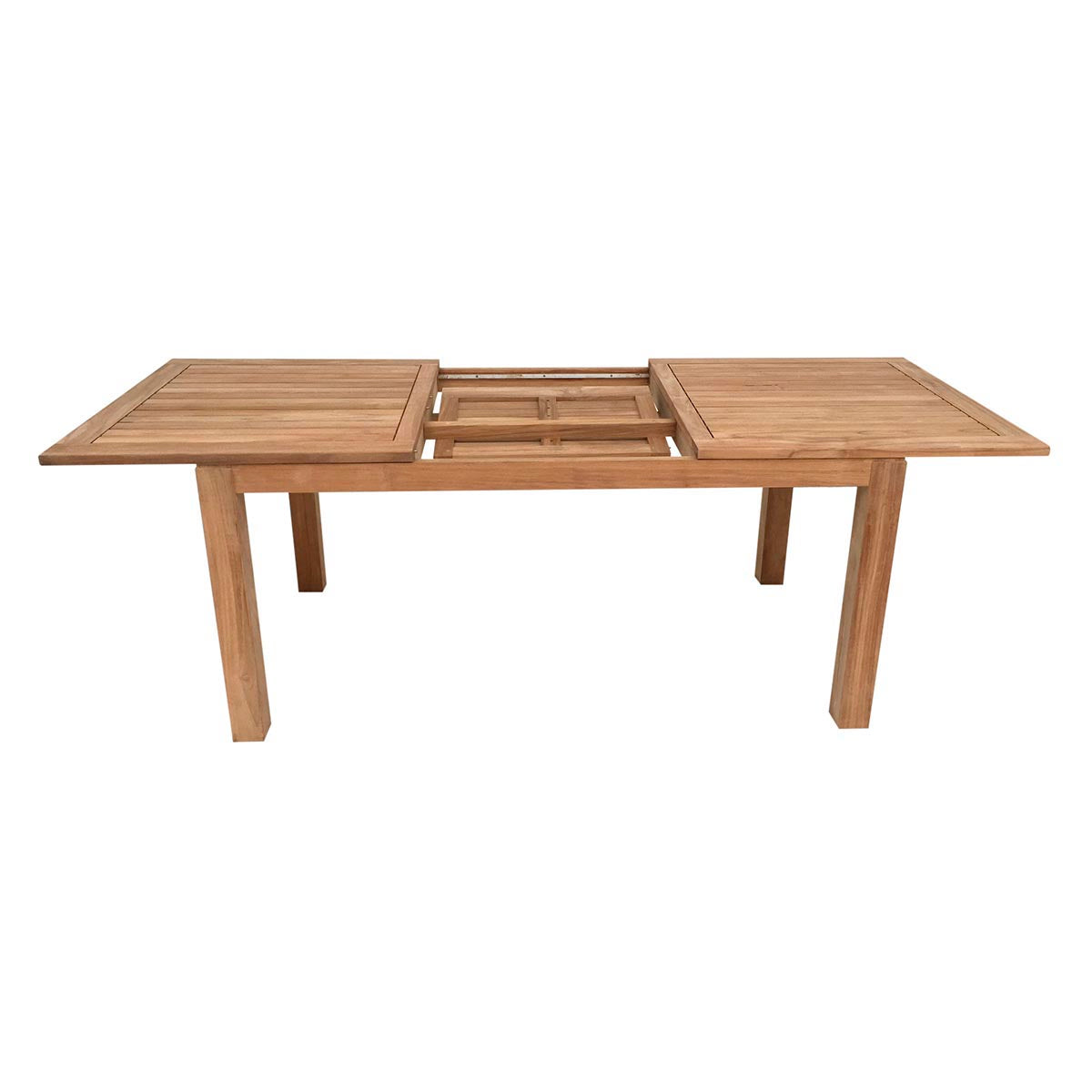 Teak Ausziehtisch Minimalistik, 200/300 x 100 cm