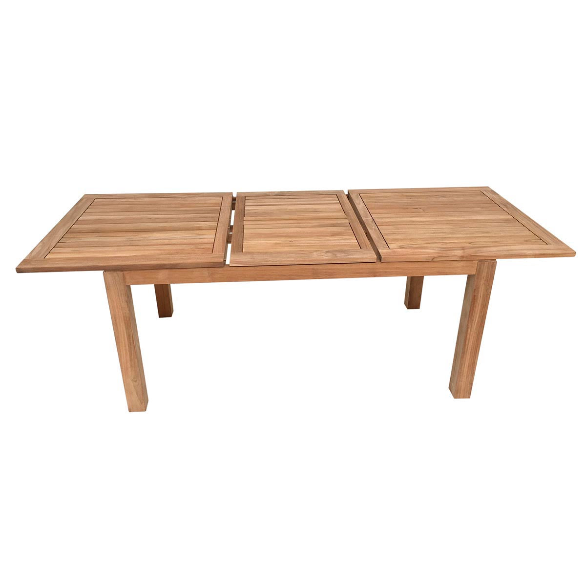 Teak Ausziehtisch Minimalistik, 200/300 x 100 cm