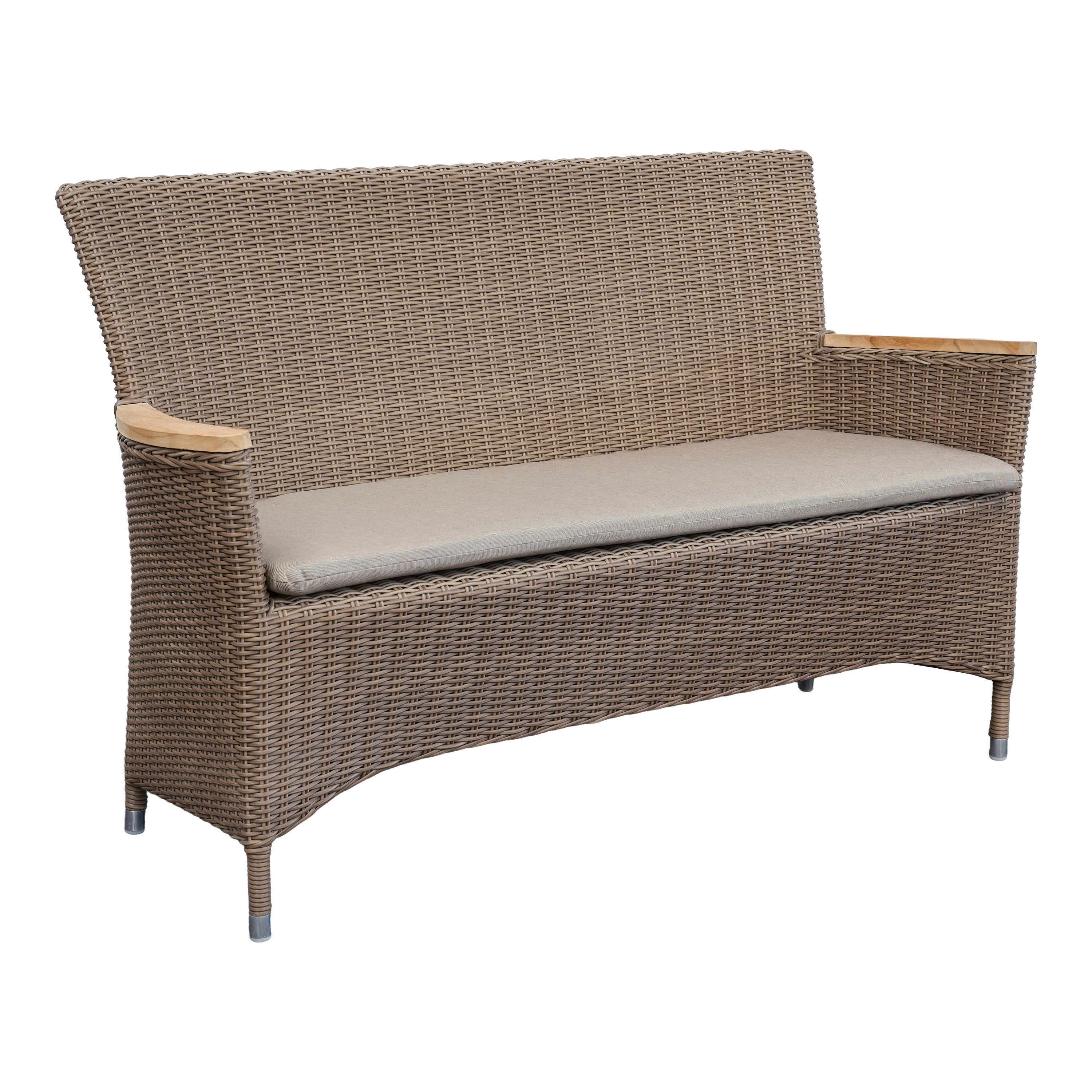 Geflechtsofa Sapporo, kubu natur