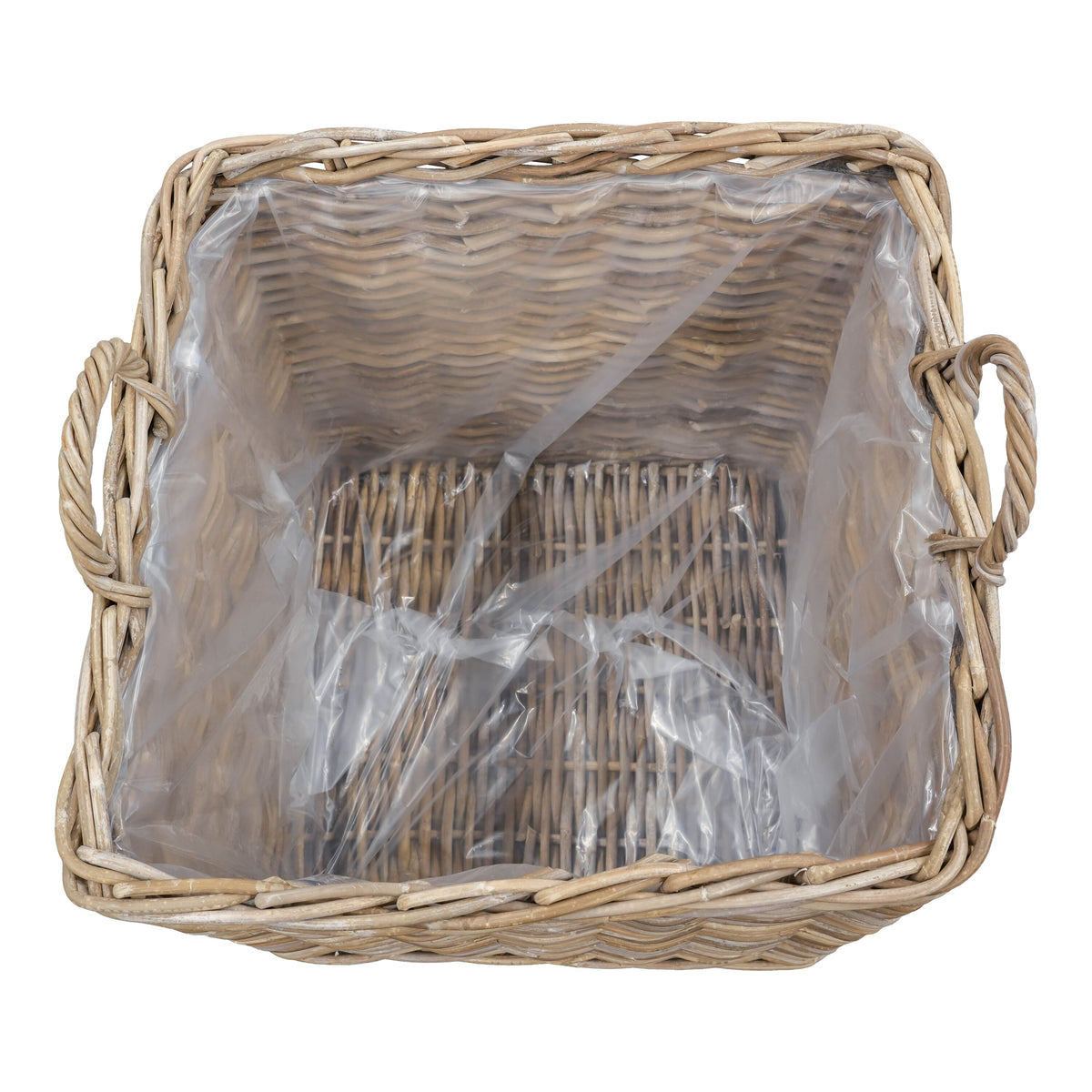 Großer Rattankorb mit Henkel, 70x70cm, XL
