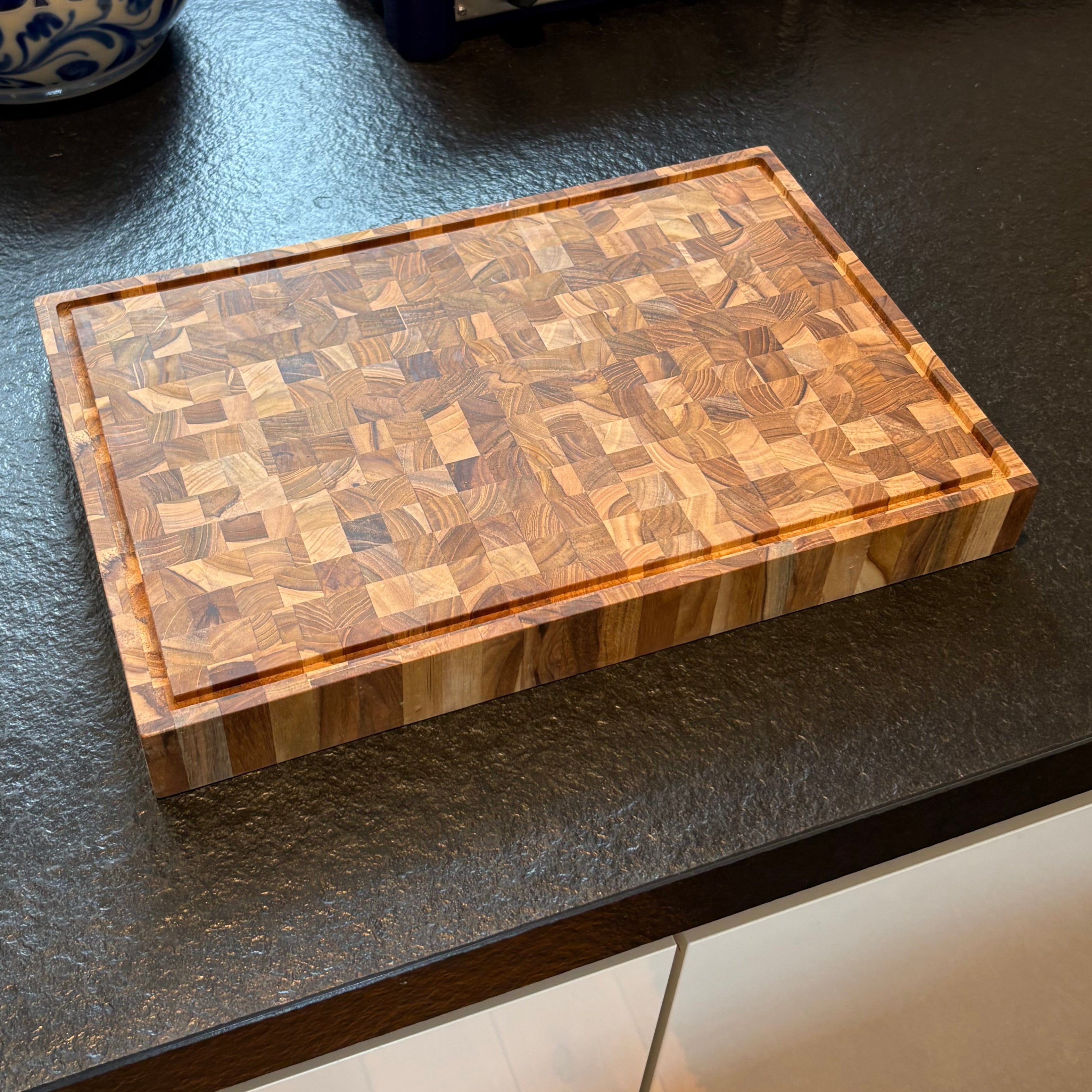 Schneidebrett Teakholz, 35x25x5cm, S