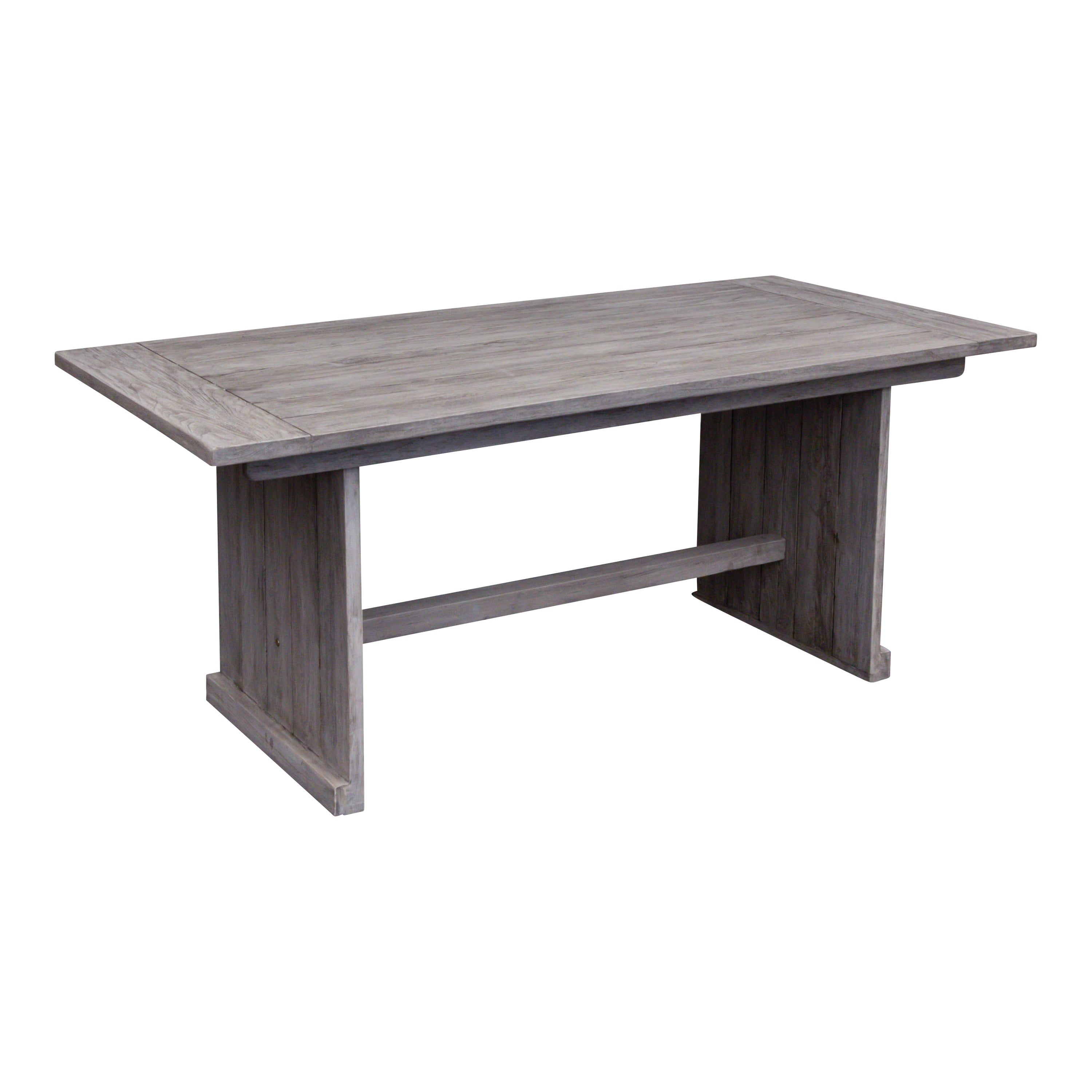 Gartentisch Texel, 180x90cm, graues Finish, zerlegt
