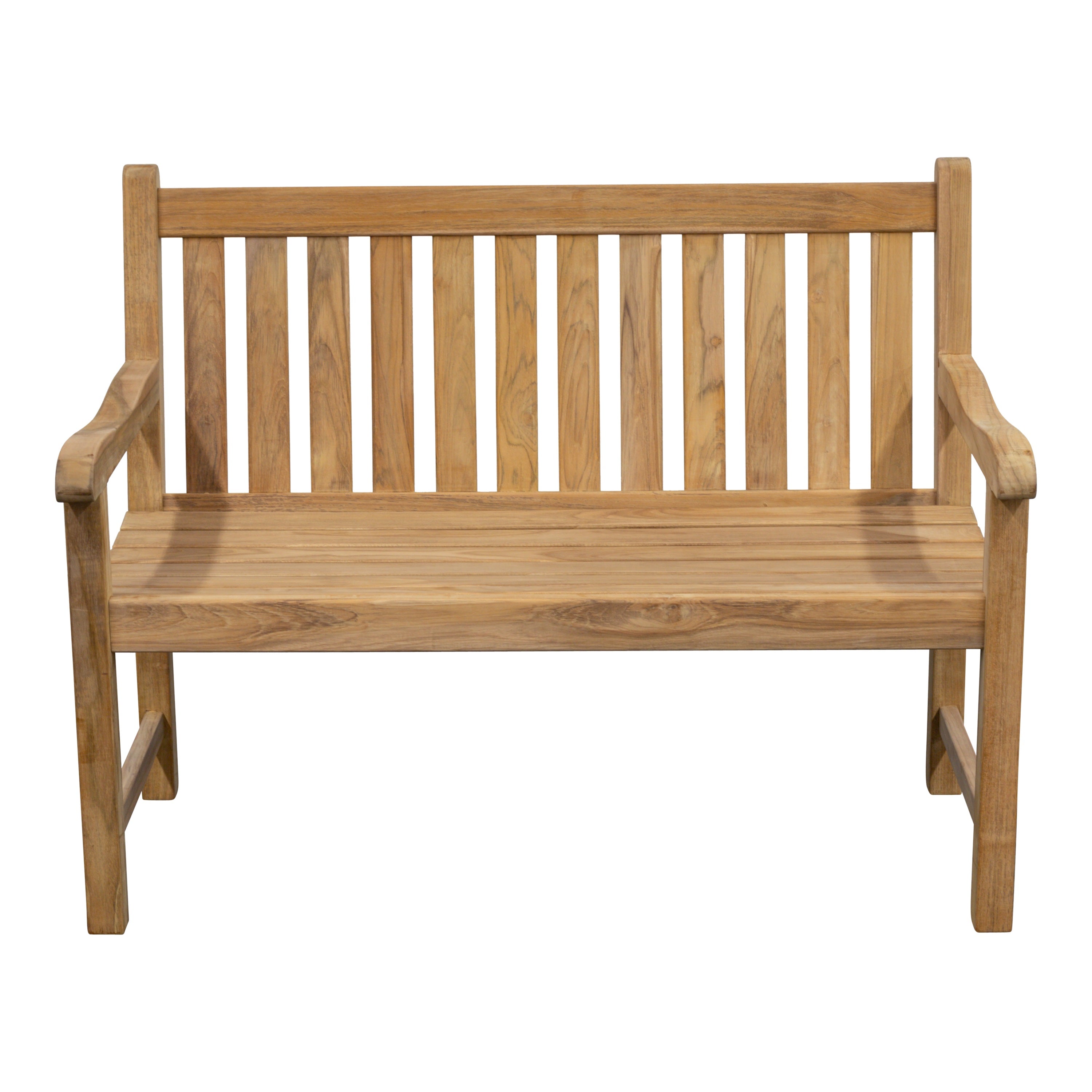 Teak Gartenbank Riva 120 cm, verschraubt, Selbstmontage