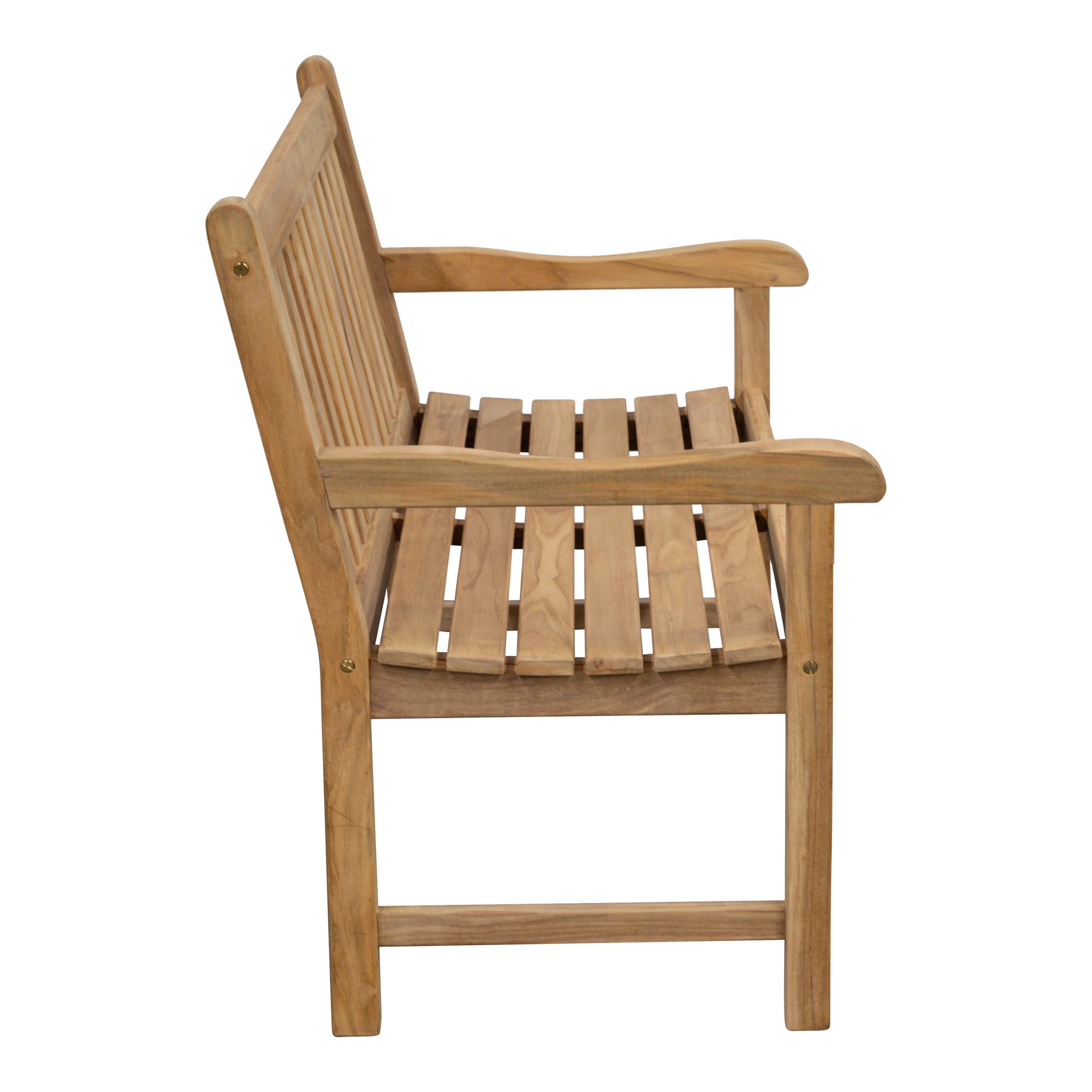 Teak Gartenbank Riva 120 cm, verschraubt, Selbstmontage