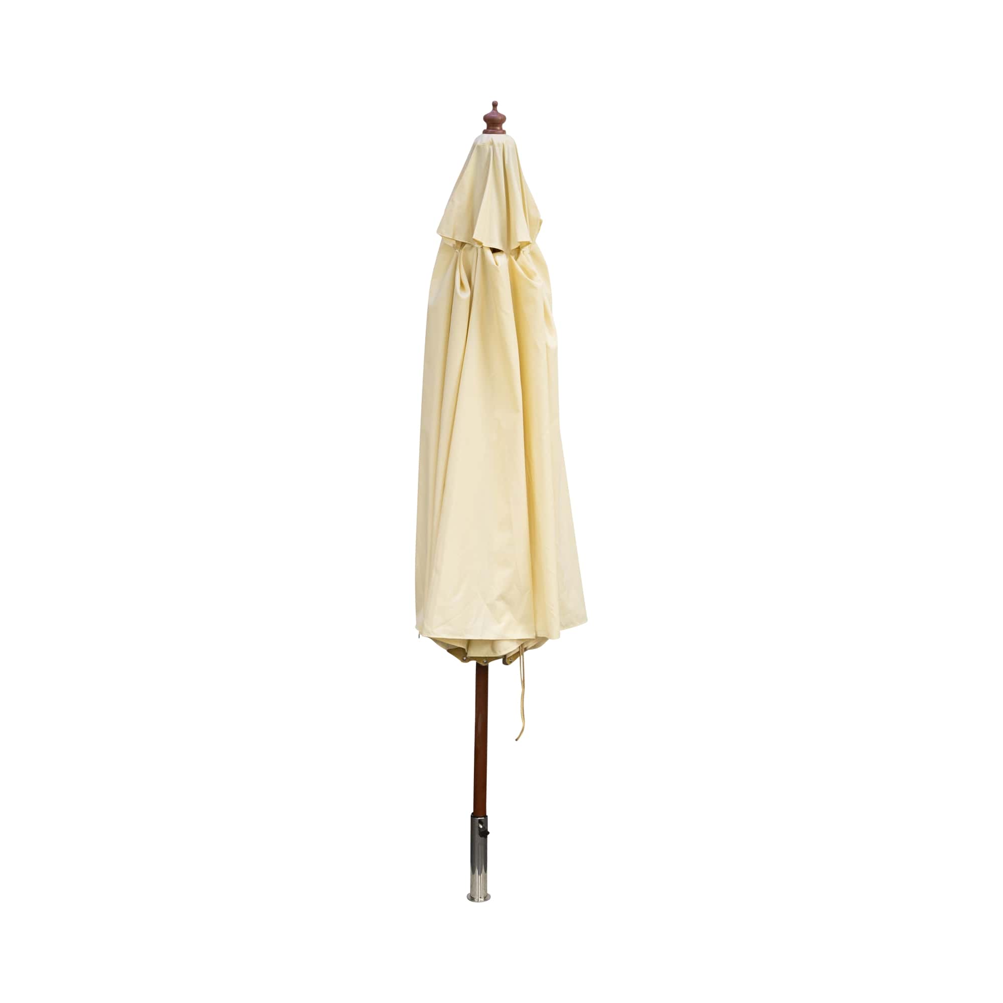 Holzstockschirm / Sonnenschirm rund, 300 cm, beige